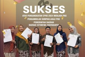 Selamat & Sukses atas Pengangkatan PNS RS Paru Respira di Lingkungan Pemda DIY